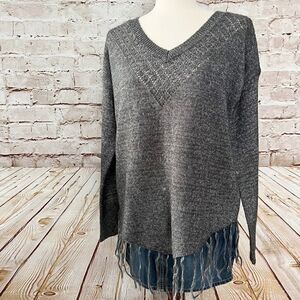 Jack BB Dakota fringe pullover sweater